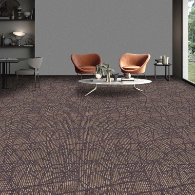 Nylon  High Low Loop Pile Carpet Tiles 50x50 Anti Static Carpet Tiles