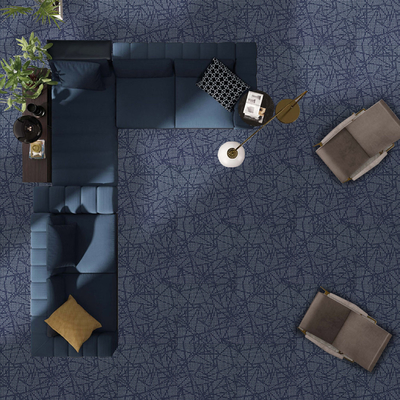 Nylon  High Low Loop Pile Carpet Tiles 50x50 Anti Static Carpet Tiles