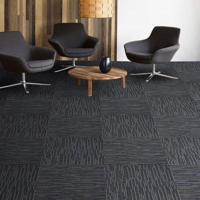 High Low Nylon Carpet Tiles 50cm Polypropylene Solution Dyed Carpet