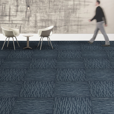 High Low Nylon Carpet Tiles 50cm Polypropylene Solution Dyed Carpet