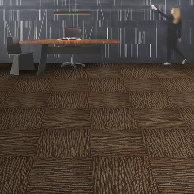 High Low Nylon Carpet Tiles 50cm Polypropylene Solution Dyed Carpet