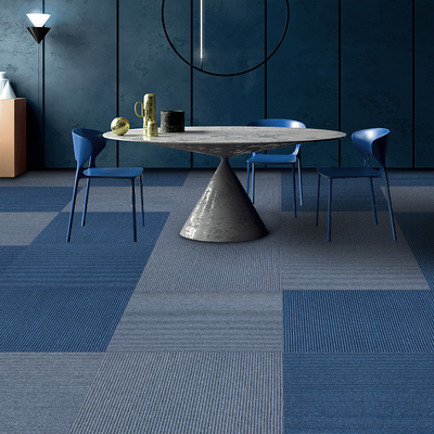 Pile 50x50cm Nylon Carpet Tiles Solution Dyed Polypropylene Hospitality Carpet Tile