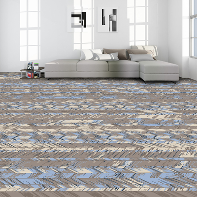 Leaf And Flower Element Nylon Wall To Wall Printed Carpet For Room