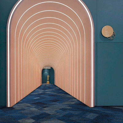 Tufted Nylon Printed Carpet Roll For Holiday Express Hotel Public Areas