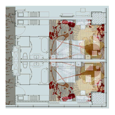Modern Wall To Wall Carpet For Hotel Elegance Flower Design Carpet