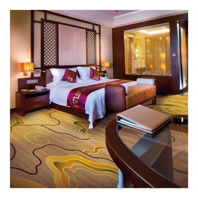 Flame Resistance Luxury Hospitality Carpet For Room Wool Wall To Wall Carpet
