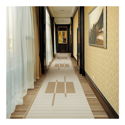 Colorful Nylon Printed Carpet Geometric Pattern Corridor Carpet Luxury