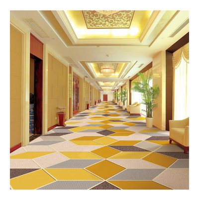 Colorful Nylon Printed Carpet Geometric Pattern Corridor Carpet Luxury