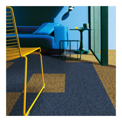 50cm X 50cm Nylon Carpet Tiles Fire Resistant Modular Carpet With PVC
