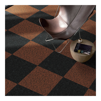 50cm X 50cm Nylon Carpet Tiles Fire Resistant Modular Carpet With PVC